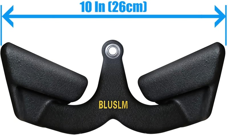 BLUSLM LAT Pull Down Bar for Cable Machine, LAT Pulldown Attachments T Bar V Bar Cable Attachment, Back Tricep Bar Strength Training Handle - Image 2